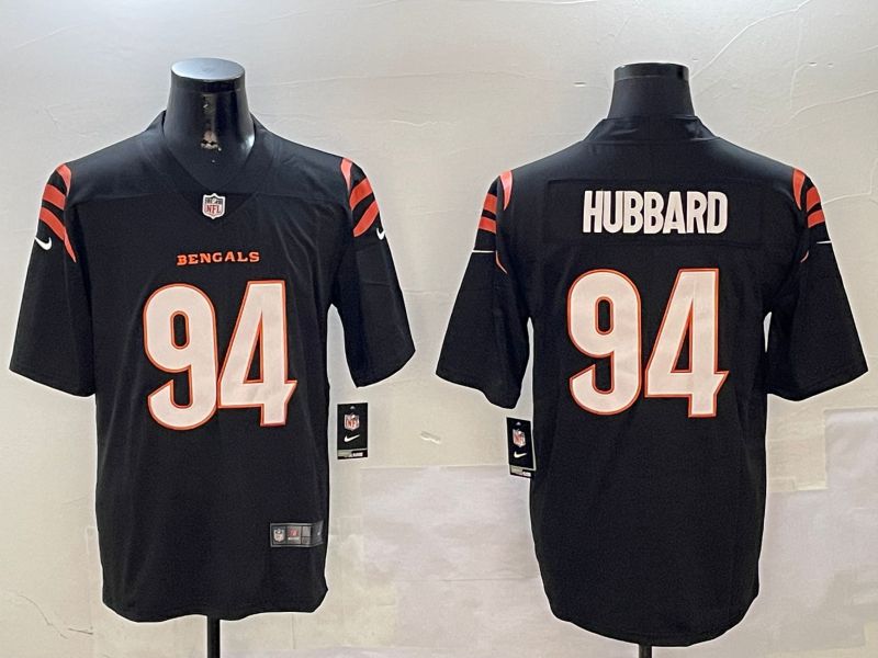 Men Cincinnati Bengals #94 Hubbard Black Second generation 2024 Nike Limited NFL Jersey style 1->cincinnati bengals->NFL Jersey